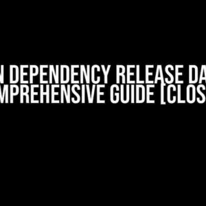 Maven Dependency Release Dates: A Comprehensive Guide [Closed]