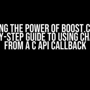 Unlocking the Power of Boost.Cobalt: A Step-by-Step Guide to Using Channels from a C API Callback